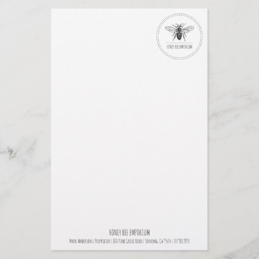 ビーサークルのロゴビジネス 便箋 (正面)