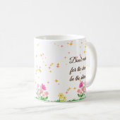 ビーザシャイン、春感動的引用文マグ コーヒーマグカップ (正面右)