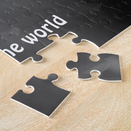 ビーザチェンジダリアフラワー感動的引用文 ジグソーパズル (側面)