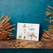 ビーザライトライトハウスウォーターカラー信仰引用文 フォトプラーク (側面)