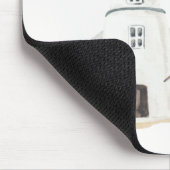 ビーザライトライトハウスウォーターカラー信仰引用文 マウスパッド (コーナー)