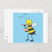 ビーシャツ |カスタムビー食べ物ズ麺シャツ ポストカード (正面/裏面)