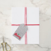 ビーシルバーメリーグリッタークリスマスプレゼントラベル ギフトタグ (より糸付き)