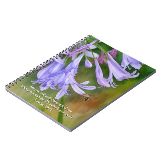 ビーシーキングネクター自然アート祈りの言葉ジャーナル ノートブック (左側)