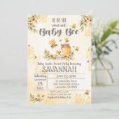 ビージェンダーリビールベビーシャワー招待状春 招待状 (スタンド正面)