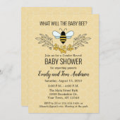 ビージェンダーリビールベビーシャワー招待状 招待状 (正面/裏面)