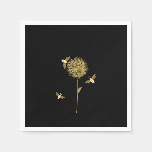 ビージービーズオンザダンデリオン紙ナプキンス スタンダードカクテルナプキン (正面)