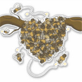 ビースウォーム – ハートスウォーム シール (正面)