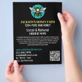 ビースタイリッシュロゴ – Beeyard, Honey Farm 広告's チラシ (手)