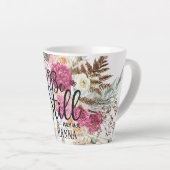 ビースティルトレンディーウォーターカラーパンパスグラスラテマグ カフェラテマグ (右アングル)