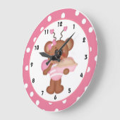 ビースティルマイハートバレンタインデー時計d8 ラージ壁時計 (傾斜)