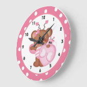 ビースティルマイハートバレンタインデー時計d9 ラージ壁時計 (傾斜)