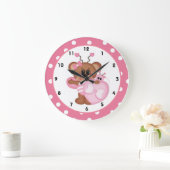 ビースティルマイハートバレンタインデー時計d9 ラージ壁時計 (ホーム)