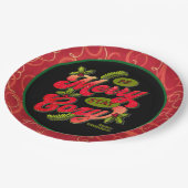 ビーステイメリーコージークリスマス ペーパープレート (アングル)