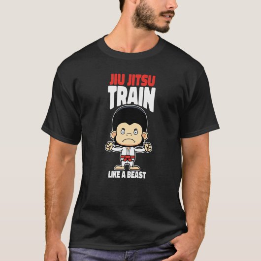 ビーストのように列車Jiu実苦闘mma Gor Tシャツ (正面)