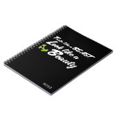 ビーストのフィットネスジャーナルのようにパーソナライズされた訓練する ノートブック (左側)