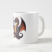ビーストを解き放つ – デスメタルドラゴンマスコットティー ジャンボコーヒーマグカップ (正面右)
