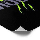 ビーストアクティブモードオンおもしろいフィットネストレーニングジム ポスター (角)