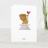 ビーストスティルマイハートライオンハートカード シーズンカード (裏面)