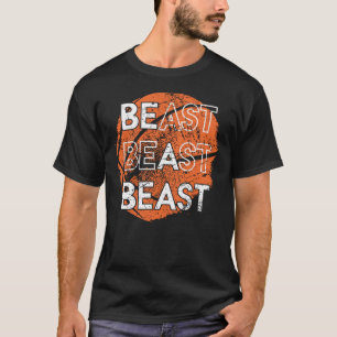 ビーストバスケットボール動揺してデザインT-S Tシャツ