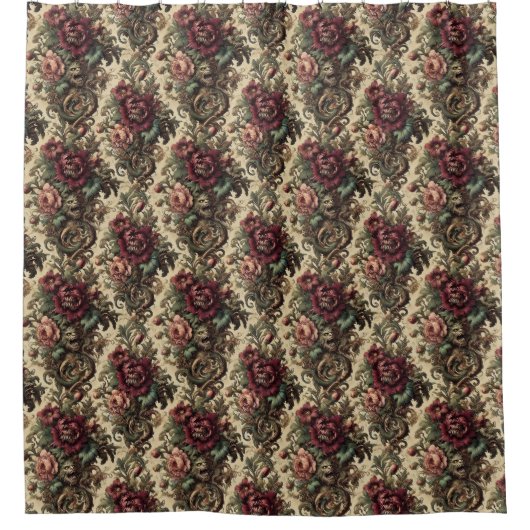 ビーストブーケ – ゴシックビクトリアン シャワーカーテン (正面)