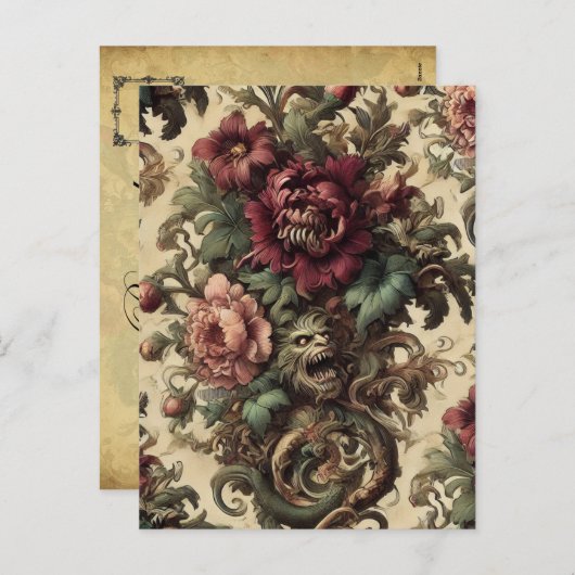 ビーストブーケ – ゴシックビクトリアン シーズンポストカード (正面/裏面)