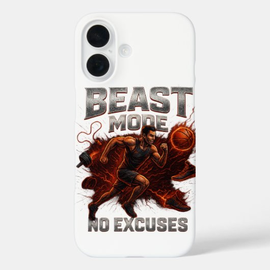 ビーストモードの電話の壁紙 – 言い訳なしスポーツ Case-Mate iPhoneケース (裏面)