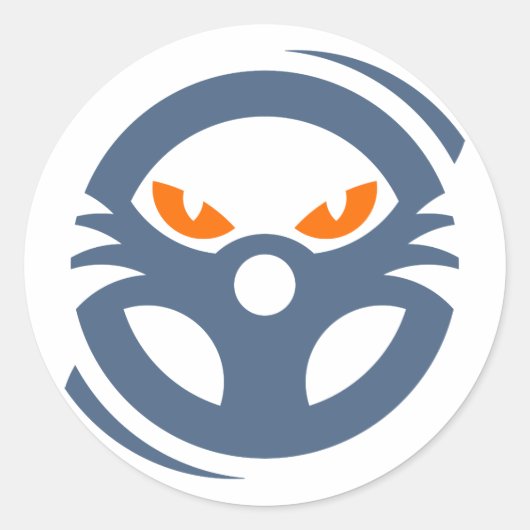 ビーストモードレーシングステッカー ラウンドシール (正面)