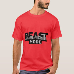 ビーストモード フィットネス モチベーション 引用Tシャツ Tシャツ