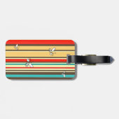 ビーストライプのパターン | ヴィンテージラゲージタグ ラゲッジタグ (裏面横)