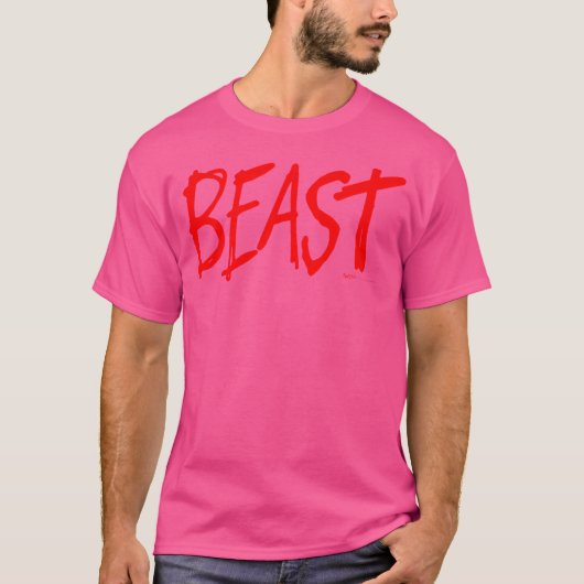 ビーストワークアウト重量挙げジム Tシャツ (正面)