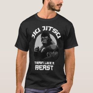 ビースト柔術のような列車BJJ Grapping mma Gor Tシャツ