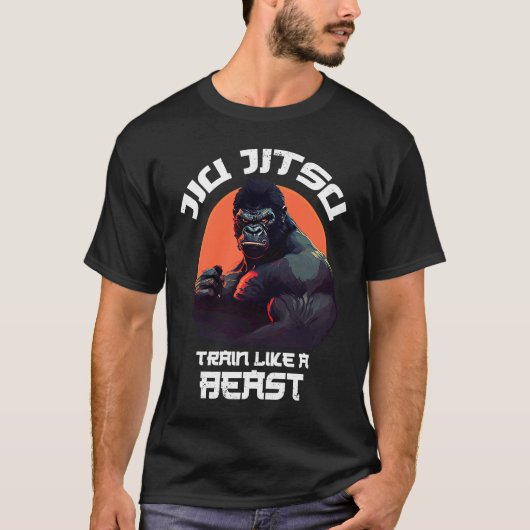 ビースト柔術のような列車BJJ Grapping mma Gor Tシャツ (正面)