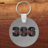 ビースト396ビッグブロックブラシ付きスチール キーホルダー (正面)