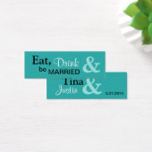 ビースモール結婚したメッセージカード – アクア (デスク)