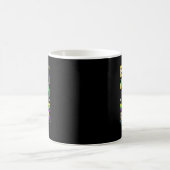 ビーズきらきら光るとマルディグラのカーニバルM コーヒーマグカップ (中央)