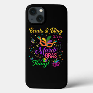ビーズきらきら光るとITs a Mardi Gras Thing - Mardi Gr(_S) iPhone 13ケース