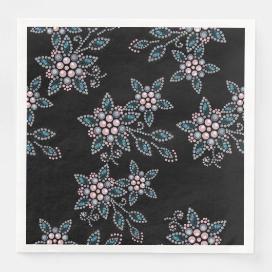 ビーズと真珠による刺繍。 (正面)