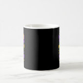 ビーズと輝き マルディグラスなもの カーニバル M コーヒーマグカップ (中央)