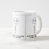ビーズとWi-Fiで走るマグカップ - 楽しいコーヒーカップ ジャンボコーヒーマグカップ (正面右)