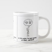 ビーズとWi-Fiで走るマグカップ - 楽しいコーヒーカップ ジャンボコーヒーマグカップ (右)