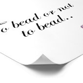 ビーズにビーズを付けるか、またはビーズにビーズを付けないポスタープリント ポスター (角)