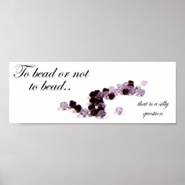ビーズにビーズを付けるか、またはビーズにビーズを付けないポスタープリント ポスター