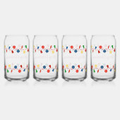 ビーズのガーランドとレトロなクリスマスオーナメント ガラス缶 (裏面)