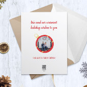 ビーズのガーランドとレトロなクリスマスオーナメント シーズンカード