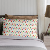 ビーズのガーランドとレトロなクリスマスオーナメント 枕カバー