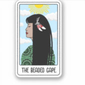 ビーズのケープ先住民のビニールのシール シール (正面)