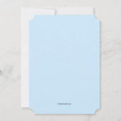 ビーズのストランドの写真を使ったSave the Dateのお知らせ 招待状 (裏面)