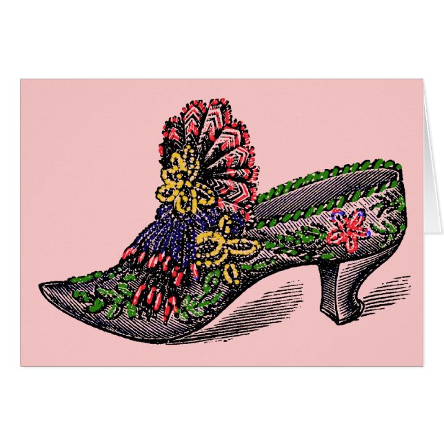 ビーズのスリッパ (正面横)