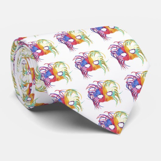 ビーズのマスク –  ネクタイ (ロール)